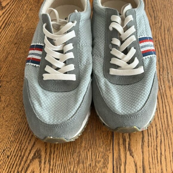 SeaVees Royal Runners Gray Athletic Shoes with White and Red Accents - Picture 6 of 10